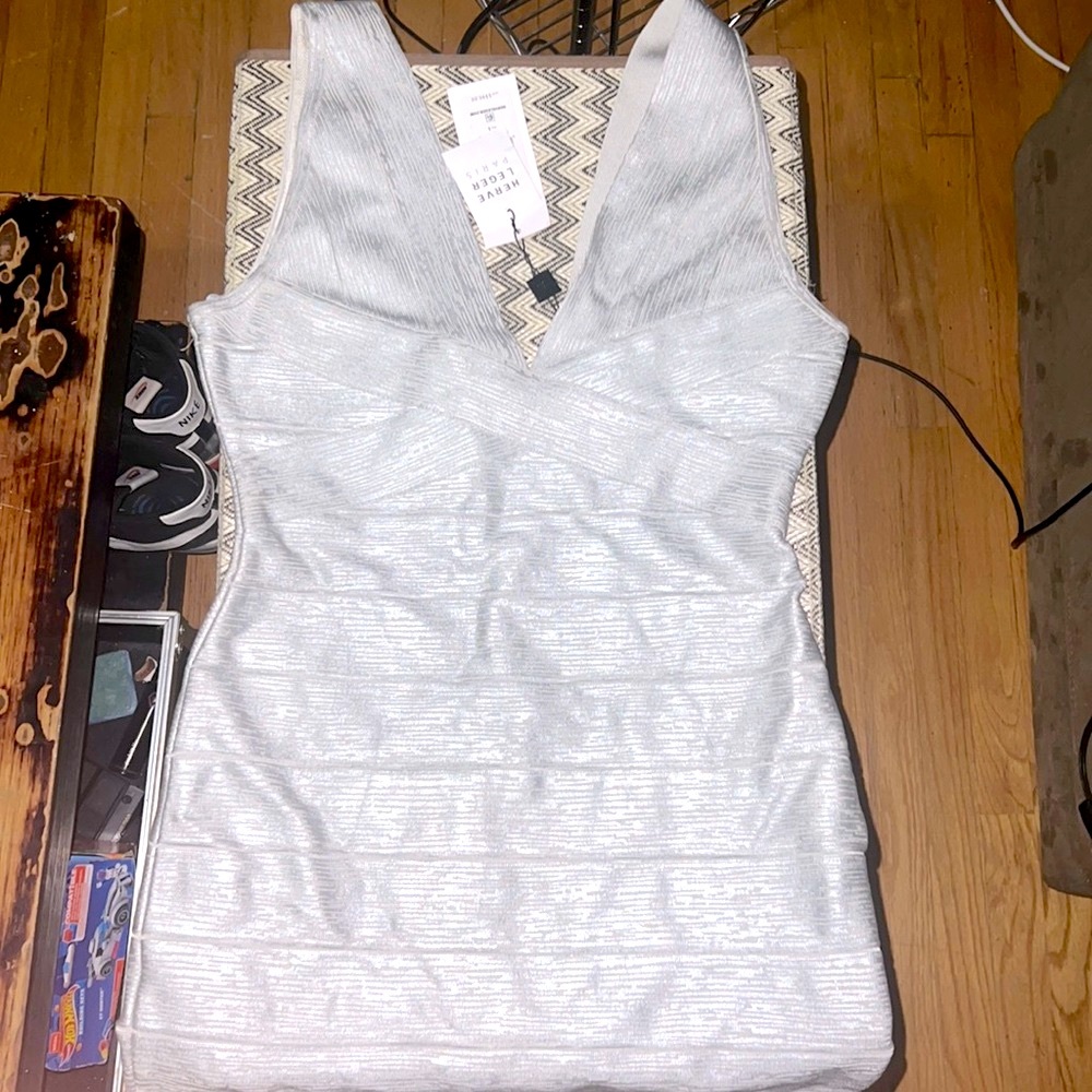 HERVE LEGER BODYCON DRESS NWT